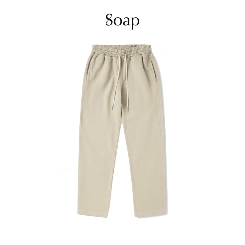 Quần dài Track Pants Soap Studio màu Tofu chất liệu nỉ kiểu dáng unisex nam nữ