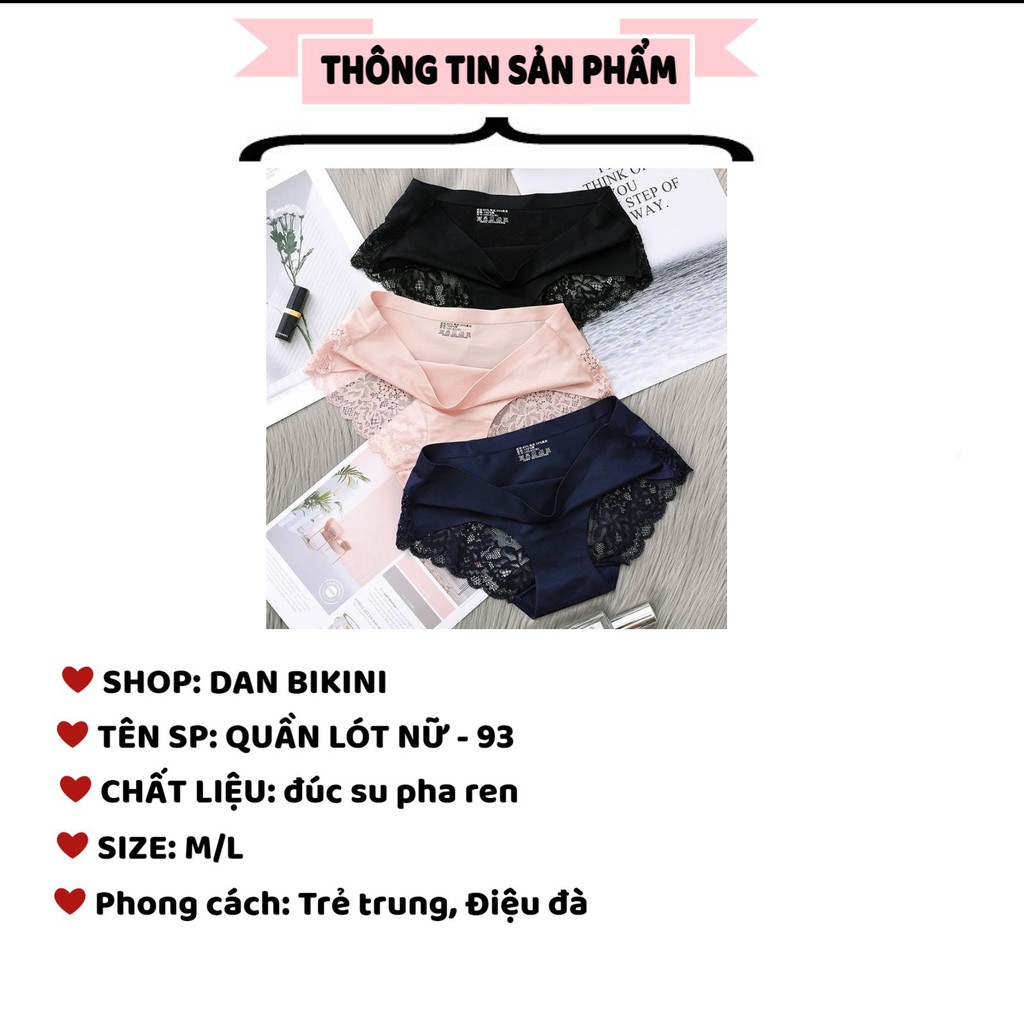 Quần Lót Nữ ❤️FREESHIP❤️ Quần Lót Nữ đúc su phối ren quyến rũ gợi cảm mã 93 | BigBuy360 - bigbuy360.vn