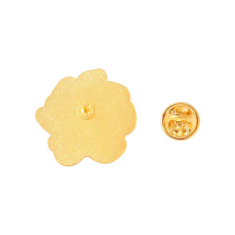 Ghim cài áo QIHE JEWELRY hình hoa mẫu đơn màu hồng sáng tạo thanh lịch