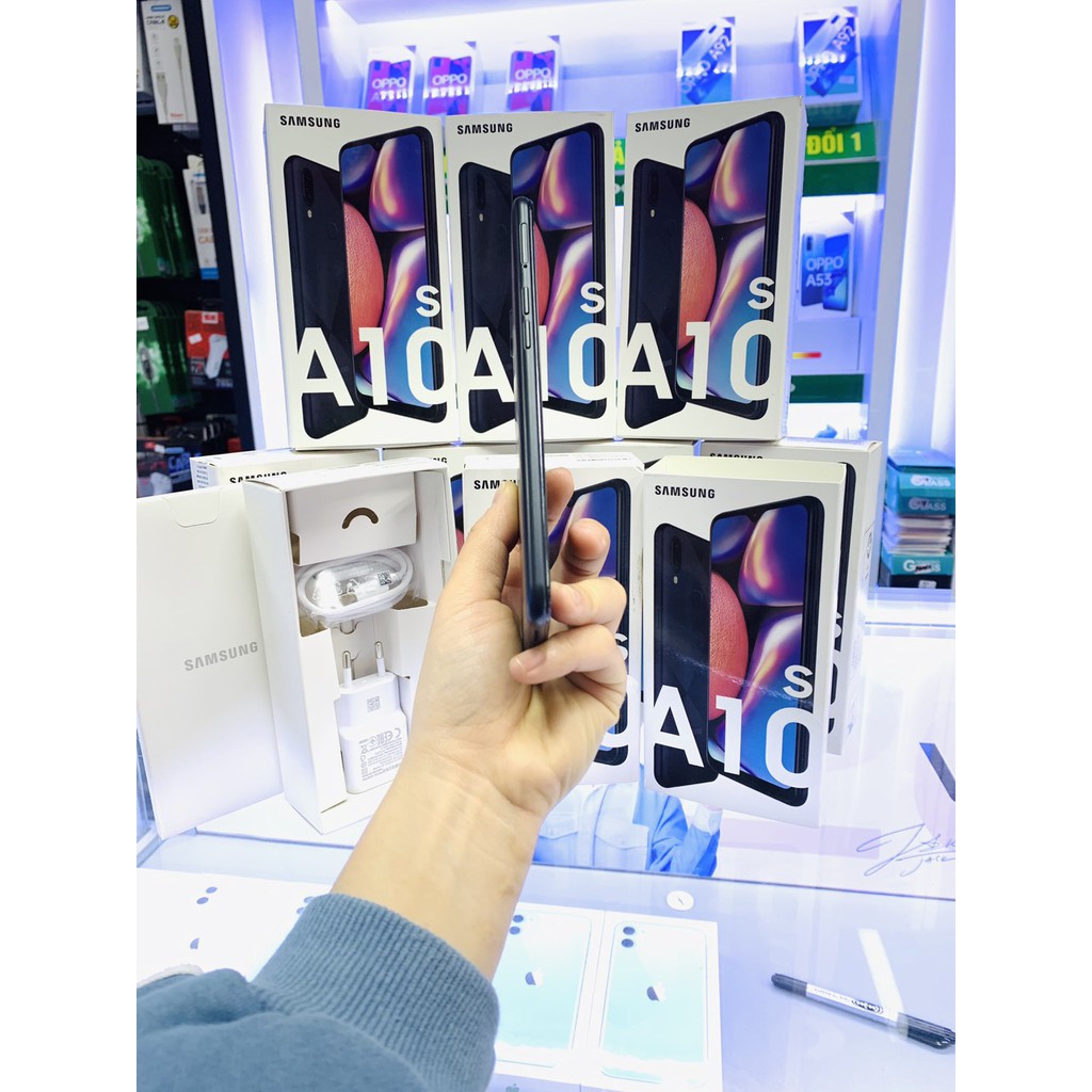 [MẪU MỚI] Điện Thoại Samsung Galaxy A10S - Mặt lưng kim cương- Hàng chính hãng