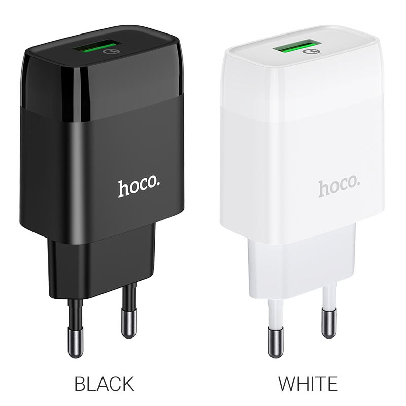 Cốc sạc nhanh/ Củ sạc nhanh Hoco C72Q hỗ trợ sạc nhanh QC3.0 18W -CHÍNH HÃNG
