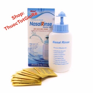 Bình Rửa mũi Nasaltine + 10 gói Nasalrine