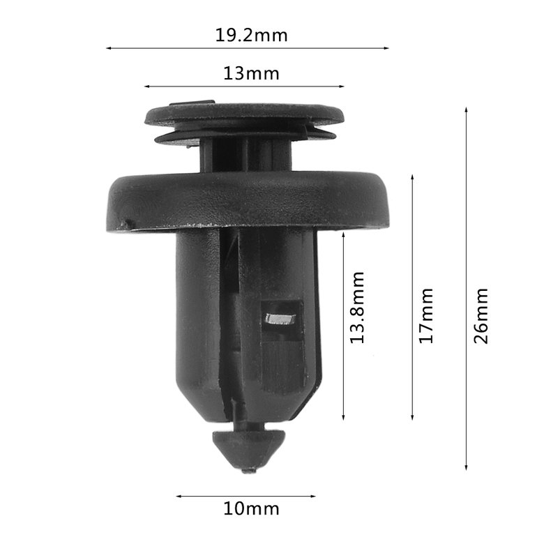 Set 20 chốt nhựa gắn cản trước/cửa xe ô tô 110MM cho Accord Eighth