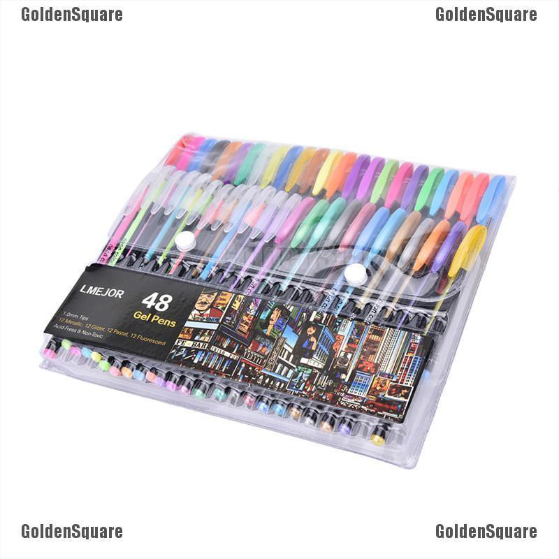 Set 48 Bút Mực Nước Dạ Quang Nhiều Màu Sắc