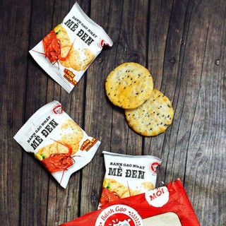 Bánh gạo mè đen vị tôm hùng