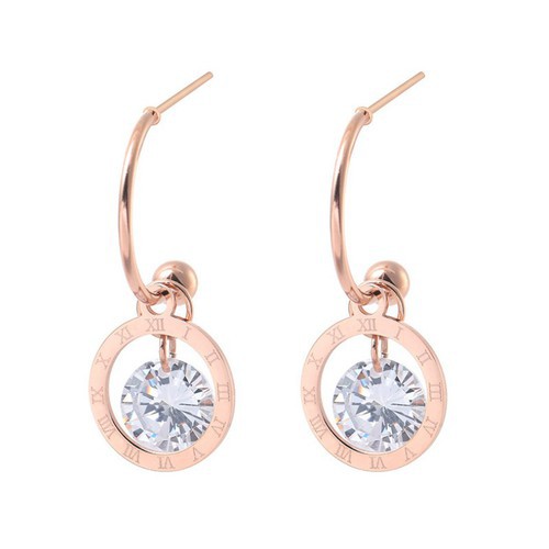 Bông Tai Dự Tiệc Sang Trọng Titan Ko Đen TT 2506