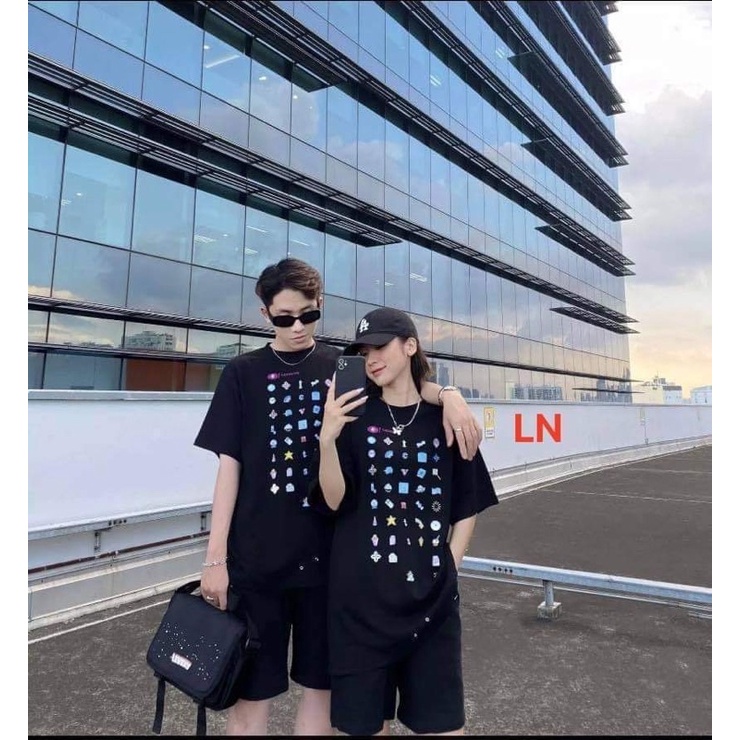 Áo phông 5D nhiều hình nhỏ LN11