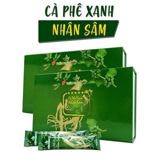 Cà Phê Xanh Nhân Sâm Thiên Nhiên Việt Hộp 30 Gói