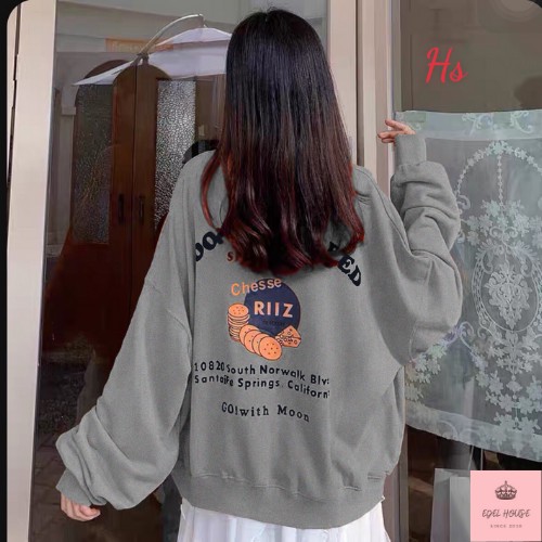 Áo Khoác Cardigan Nữ Riiz Màu Xám Cam Xanh Dáng Dài Chất Nỉ Ngoại Dày Dặn Phong Cách Hàn Quốc Hot Trend Edel E490 | BigBuy360 - bigbuy360.vn