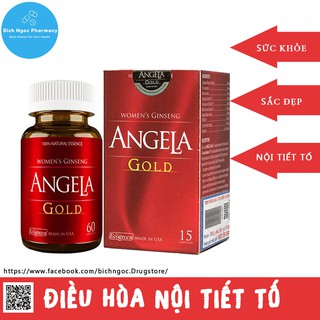 ☑️[Chính hãng] Sâm Angela Gold H/15viên /30viên /60viên - Tăng cường sinh lý nữ - EcoPharma