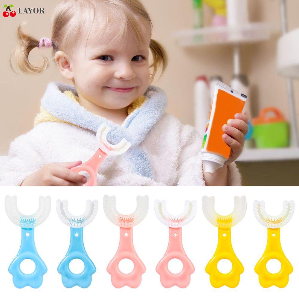 Bàn Chải Đánh Răng Hình Chữ U Nhiều Màu Sắc Cho Bé 6-12 Tuổi