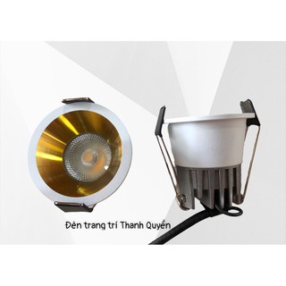 (ẢNH THẬT ) ĐÈN LED ÂM TỦ, ÂM TRẦN MINI PHI 35-40 mm. NHÃN HIỆU BANACO SIÊU SÁNG CÔNG SUẤT 3W