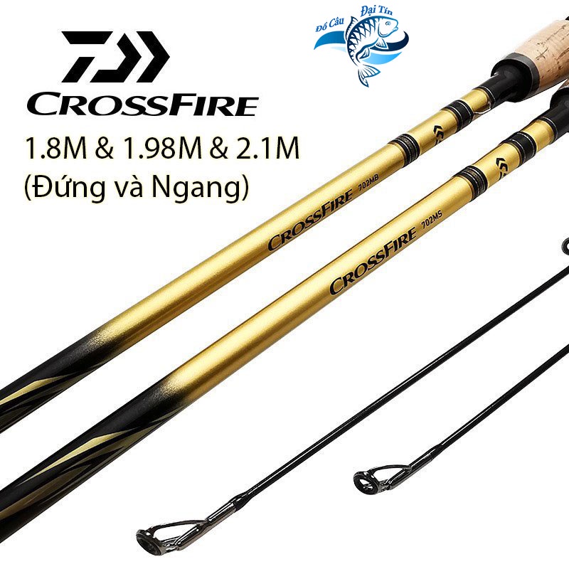 Cần Câu Lure Chính Hãng DAIWA CROSSFIRE Trọng Lượng Siêu Nhẹ Chuyên Câu Lure Hàng Cao Cấp - Đồ Câu Đại Tín