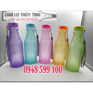 CHAI THUỶ TINH MÀU 350ML DÂY MS05