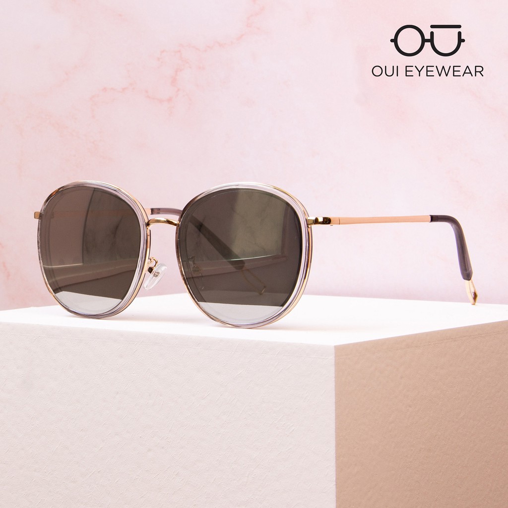Kính mát tròn gọng kim loại thời trang MK0001