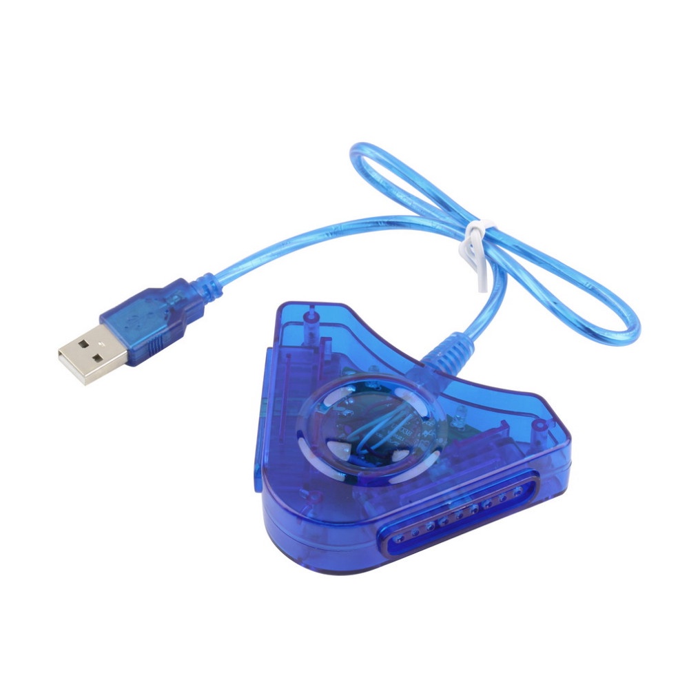 Dây cáp chuyển đổi tay cầm điều khiển trò chơi USB sang 2 người chơi 2017 cho PS2 - Hàng nhập khẩu