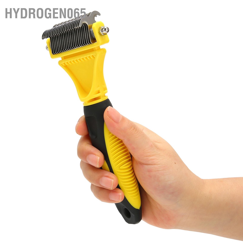Bàn chải cạo lông cho thú cưng Công thái học Ngăn ngừa trượt Dễ dàng Cắt tỉa Dụng cụ vật nuôi và chó Hydrogen065