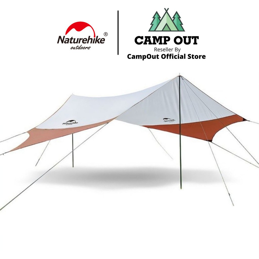 Lều cắm trại phụ kiện dã ngoại Naturehike tăng bạt mái che có cọc Campoutvn A119