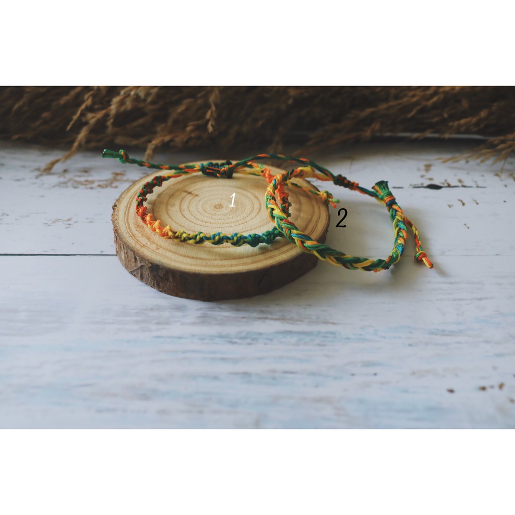 Vòng tay, vòng chân dây cói waterproof  handmade phong cách vintage không thấm nước - mẫu theo số trong hình
