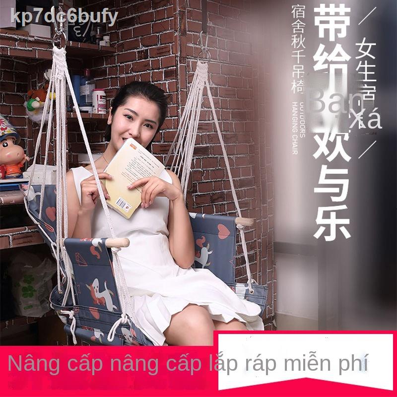 ( rẻ mà chất lượng)♂Ghế treo trường đại học ký túc xá phòng ngủ hiện vật Võng trong nhà lười biếng xích đu sinh viên