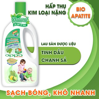 Lau sàn dược liệu sinh học cô đậm đặc tinh dầu xả chanh Oppo 1kg