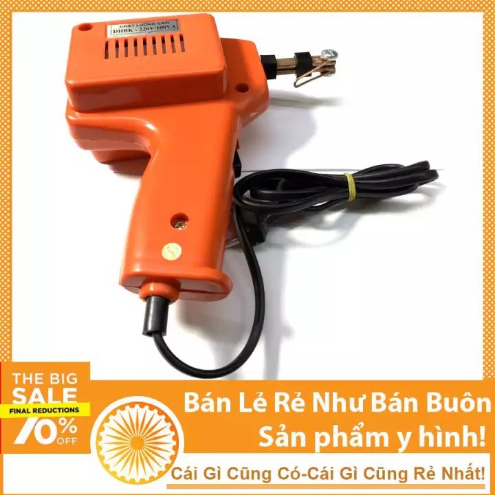 Combo Mỏ Hàn Xung 220V-100W Bách Khoa Chuẩn (Tặng 01 Thiếc OK 100g, 01 Hộp Nhựa Thông, 03 Mũi Hàn Xung)