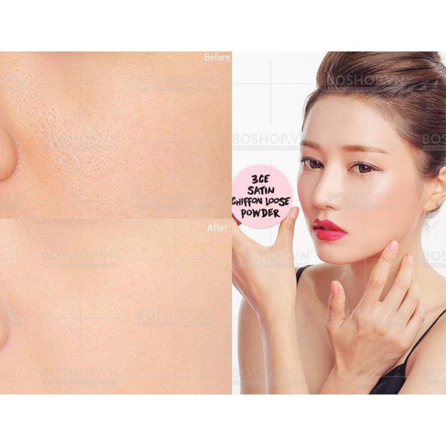Phấn Phủ Dạng Bột 3CE Satin Chiffon Loose Powder (Hàn Quốc) | BigBuy360 - bigbuy360.vn