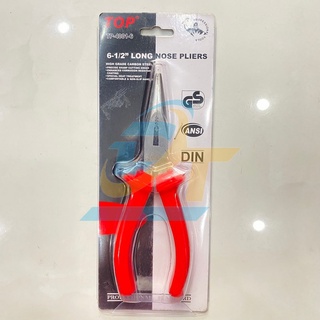 Kìm nhọn 6"/160mm cán đỏ top tp-4001-6
