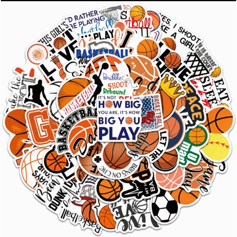 Bộ hình dán Logo Team NBA - KOBE - SPORT - 7 DRAGONBALL - CLB FOOTBALL - Siêu Anh Hùng đẹp mắt