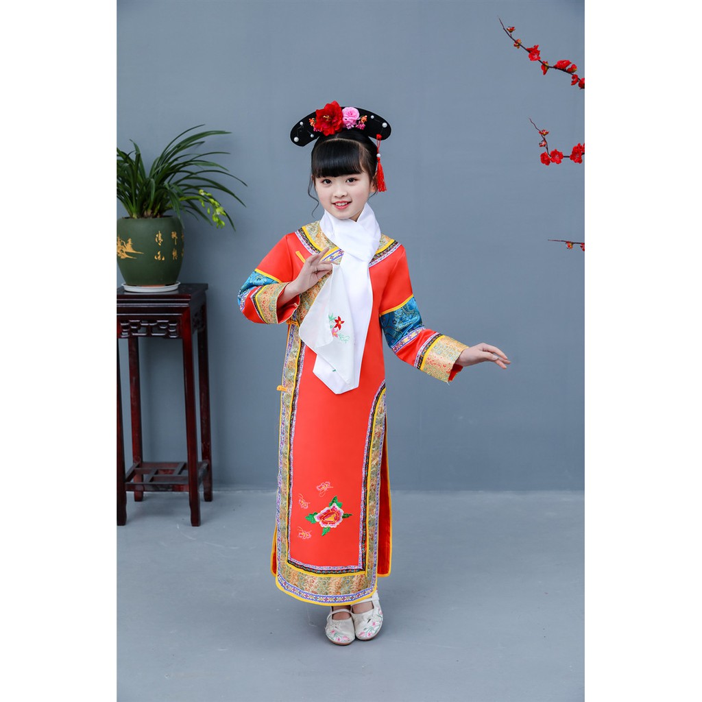 S10. Ảnh thật-Váy hoàn châu cách cách bé gái-có link cho nguời lớn. Hàng đặt trước 10 ngày. S10