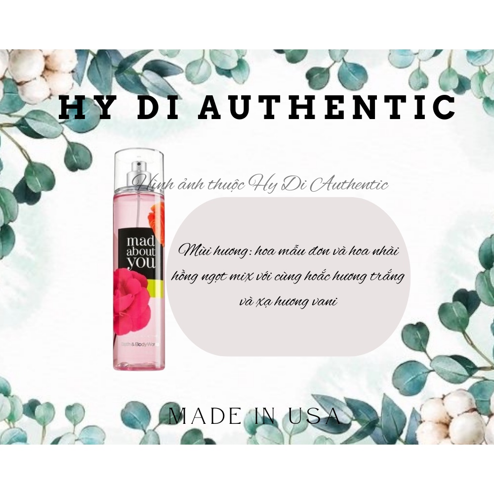 FULL SIZE MAD ABOUT YOU - XỊT THƠM DƯỠNG THỂ BATH & BODY WORKS USA