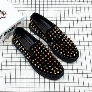 Giày lười nam gắn đinh thời trang của Rayleigh Shizhen