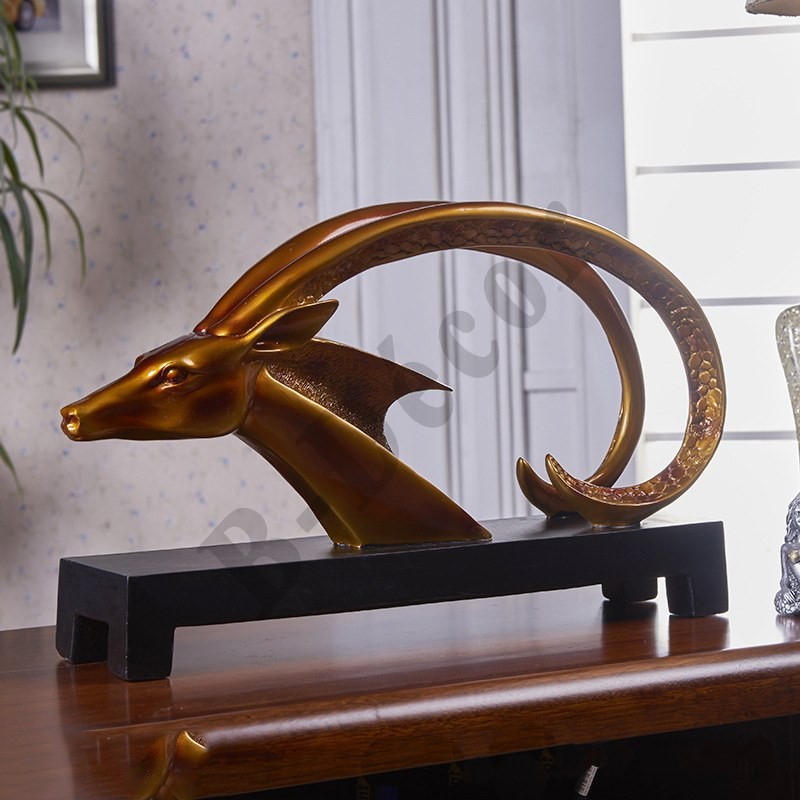 Trượng LINH DƯƠNG ĐẾ VƯƠNG, Tượng Decor trang trí nội cao cấp, Trang trí phòng khách, trang trí phòng làm việc