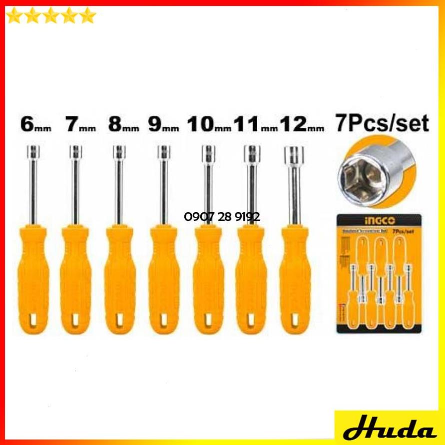 Bộ 7 tua vít đầu tán lục giác Total - Ingco 1234