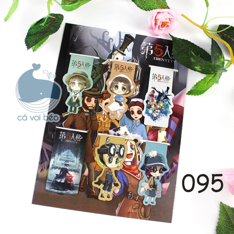 [SALE GIÁ XƯỞNG] [Bộ 6 -18 chiếc] Bookmark nam châm kẹp sách dấu trang Identity V game manga anime