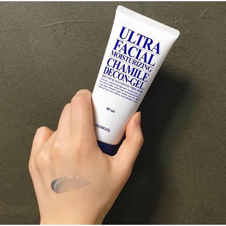 Gel dưỡng phục hồi da sidmool ultra facial moisturizing chamile decom
