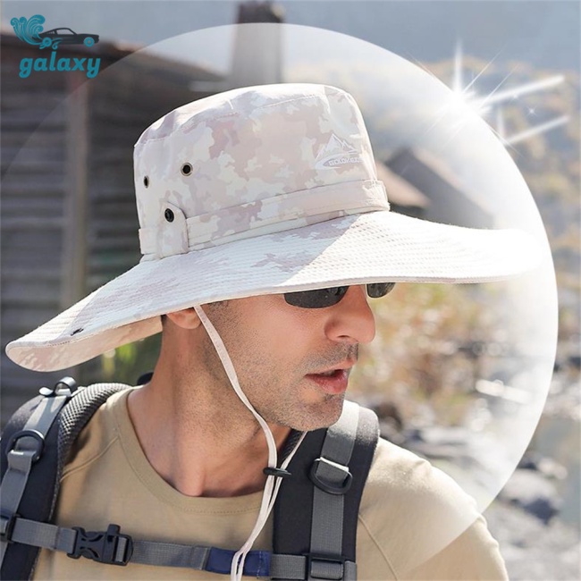 Galaxy Nón Tai Bèo Vành Rộng Thoáng Khí Chống Nắng Chống Thấm Nước Có Dây Điều Chỉnh Được