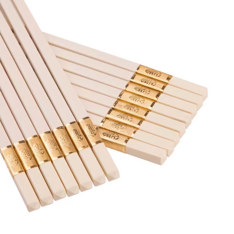 Bộ 1 đôi đũa Chống trượt và nhiệt độ cao du lịch xách tay Đũa hợp kim nhà hàng khách sạn bộ đồ ăn