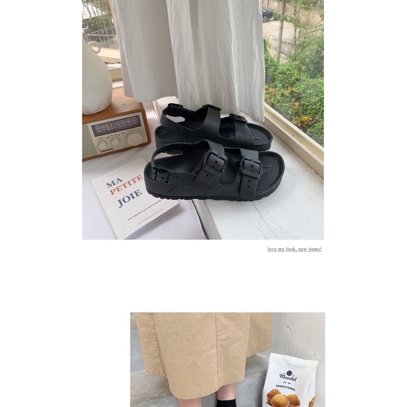 SẴN _ Sandal  quai cài ngang bản to xinh xắn ( có ảnh thật )