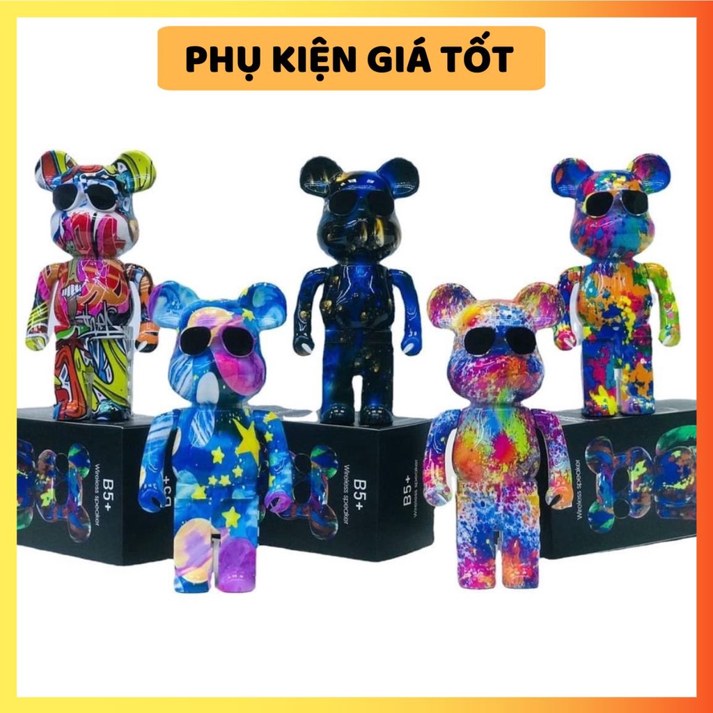 Loa Bluetooth Hình Gấu Bearbrick Kaws, Âm Thanh Sống Động, Nghe Nhạc Cực Hay, Decor cực sang chảnh