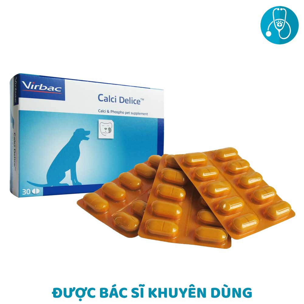 Viên nhai bổ sung canxi cho chó Virbac (lẻ) - Pháp