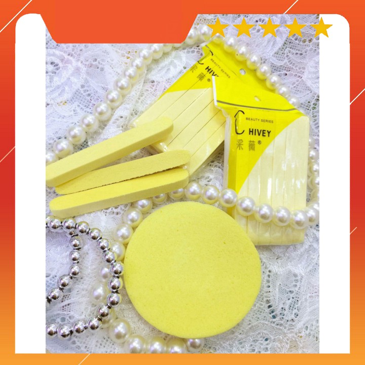 Bọt Biển - Bông Nở Rửa Mặt Chivey 12 Miếng