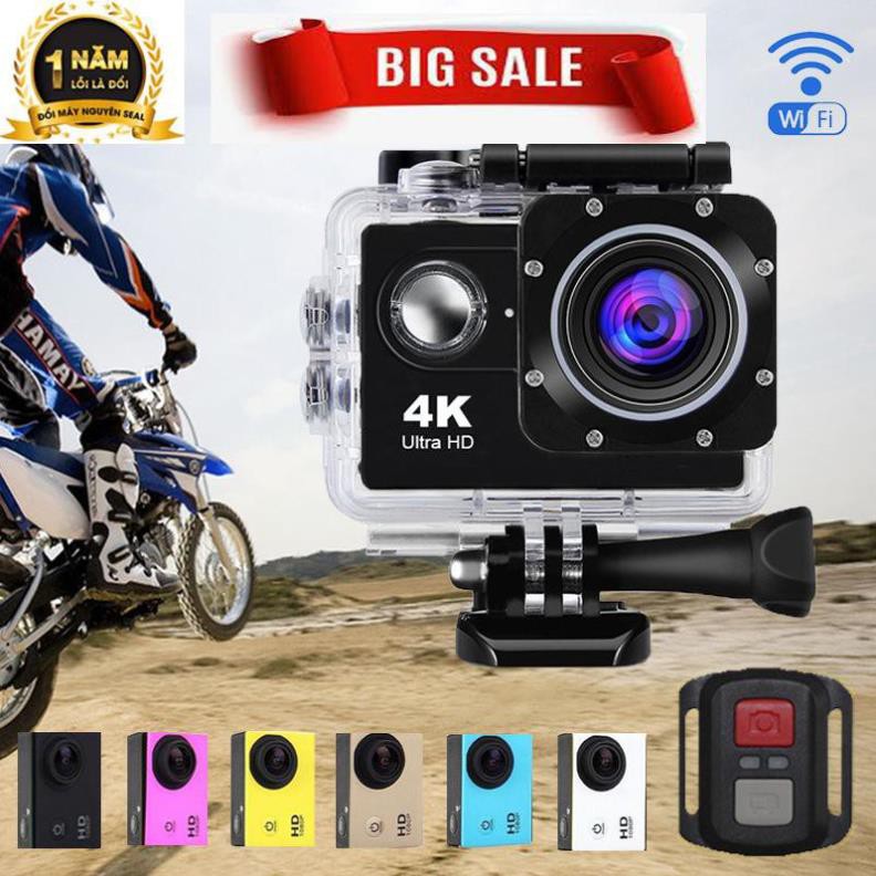 Camera Hành Trình thể thao 4K WIFI Kết nối điện thoại