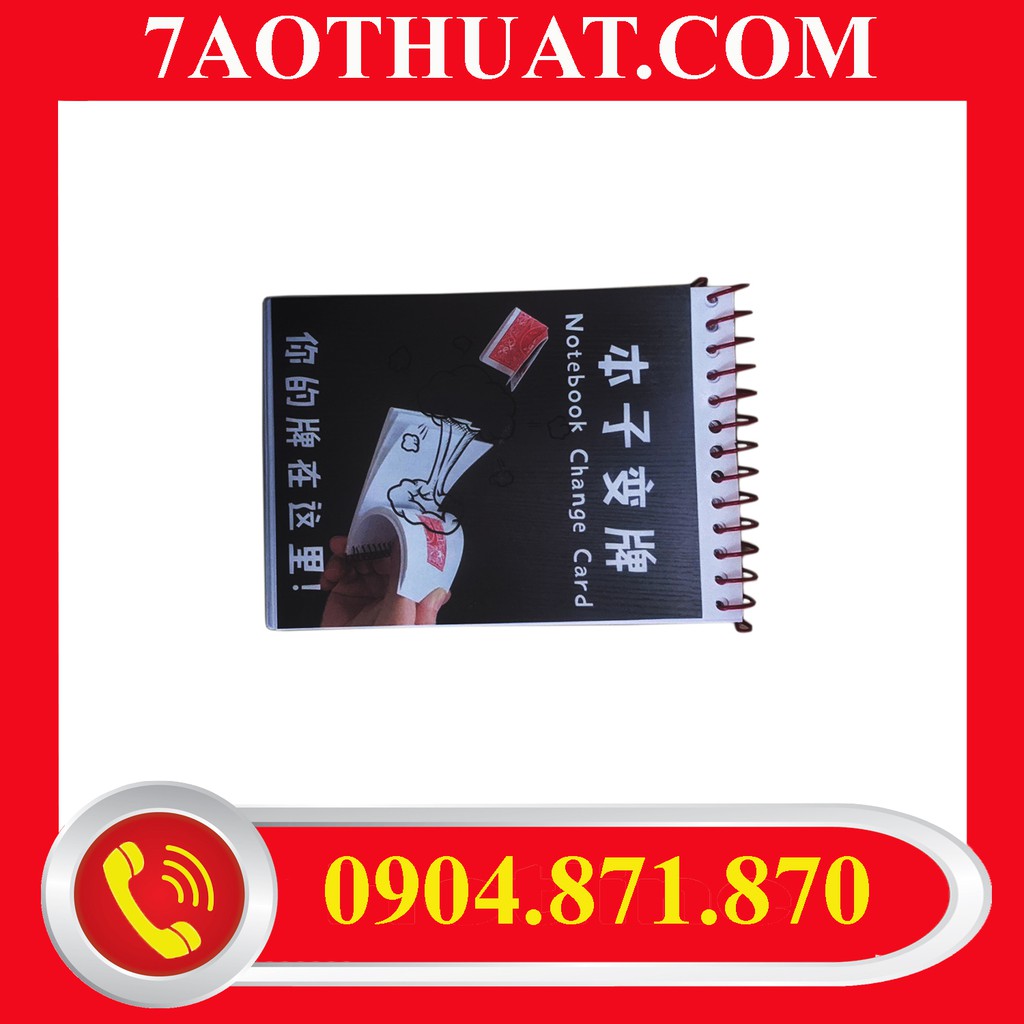 Đồ chơi đạo cụ ảo thuật cận cảnh tiện lợi NOTE BOOK CHANGE CARD