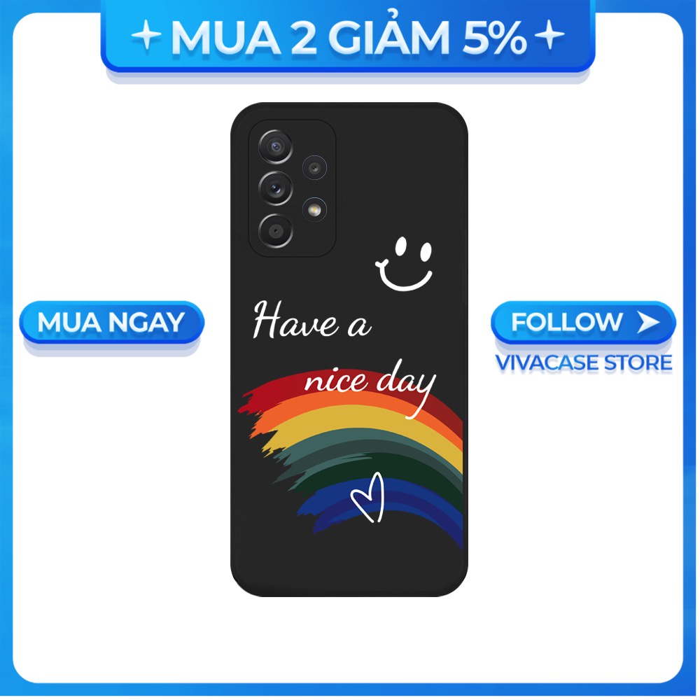 Ốp lưng cạnh vuông Samsung A10/A30S/A72/A50S/A32/...viền bảo vệ camera hình Nice day