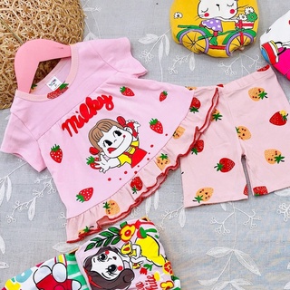 Bộ cộc tay Babydoll cho bé gái dễ thương