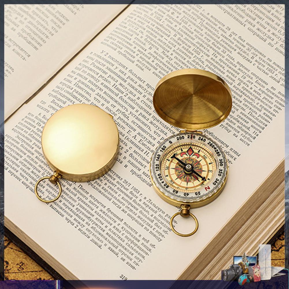 La bàn mini phát sáng chất liệu đồng cao cấp