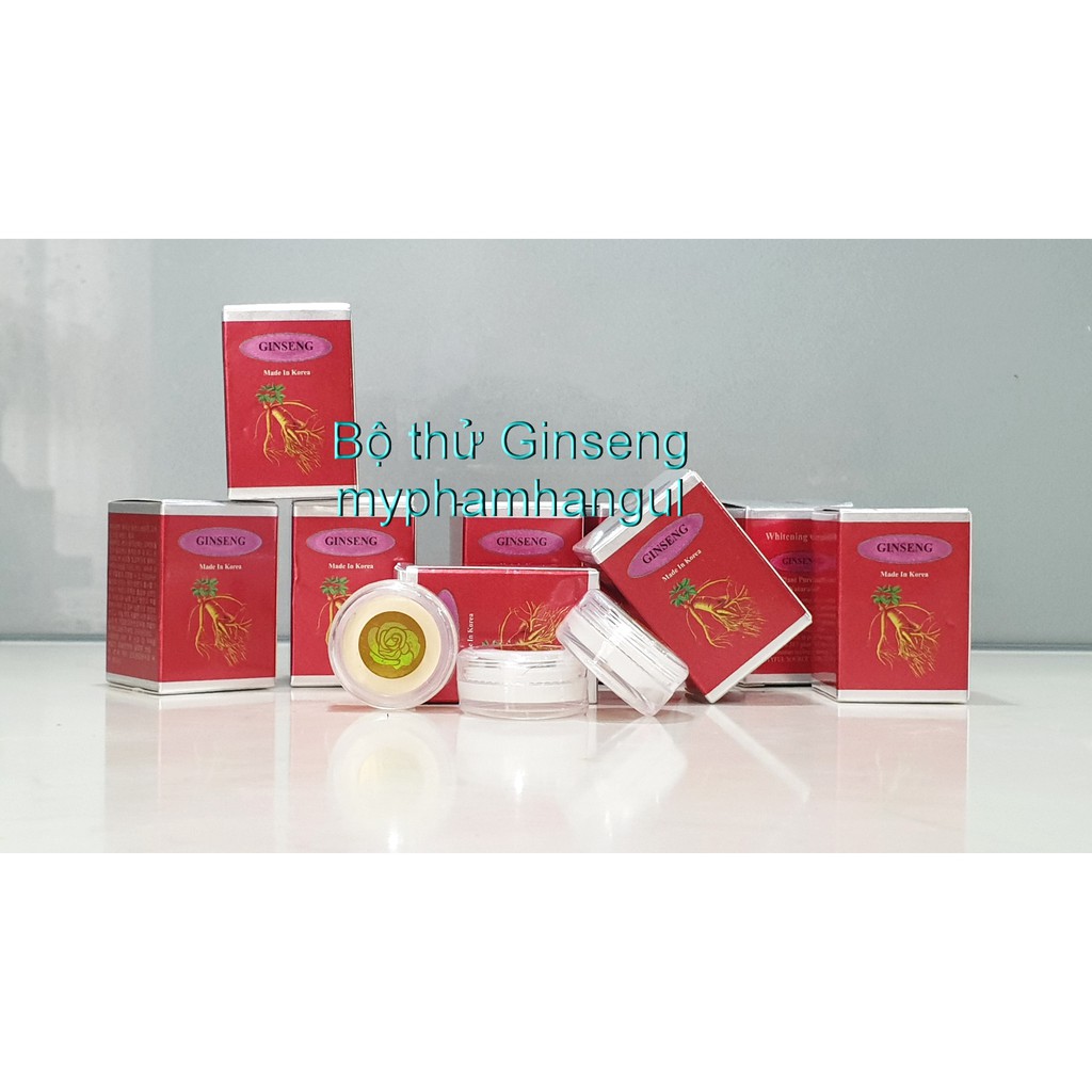Kem nám Ginseng, bộ thử 3in1, bộ test thử ginseng trắng da, loại bỏ nám, tàn nhang