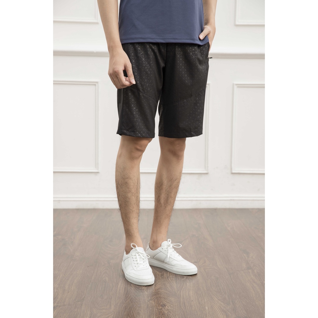 Quần short nam Aristino dáng suông nhẹ, chất liệu cao cấp thoáng mát, thoải mái - ASO026S1