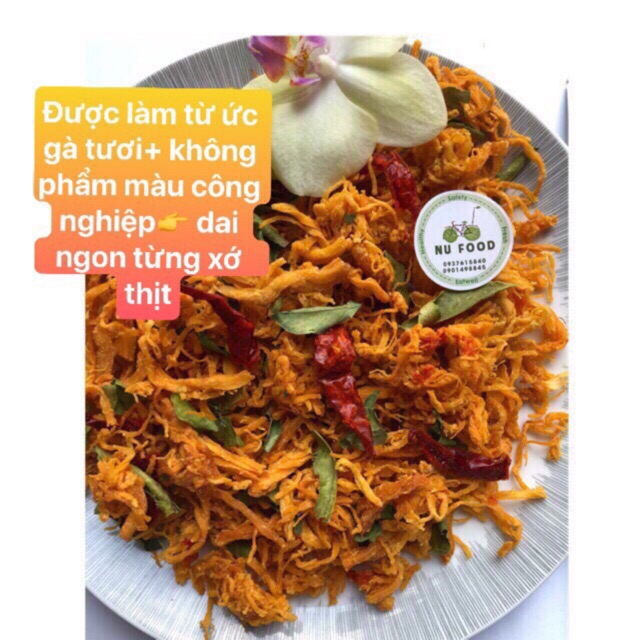 KHÔ GÀ LÁ CHANH SET 500G BAO GHIỀN (Không hoá chất)